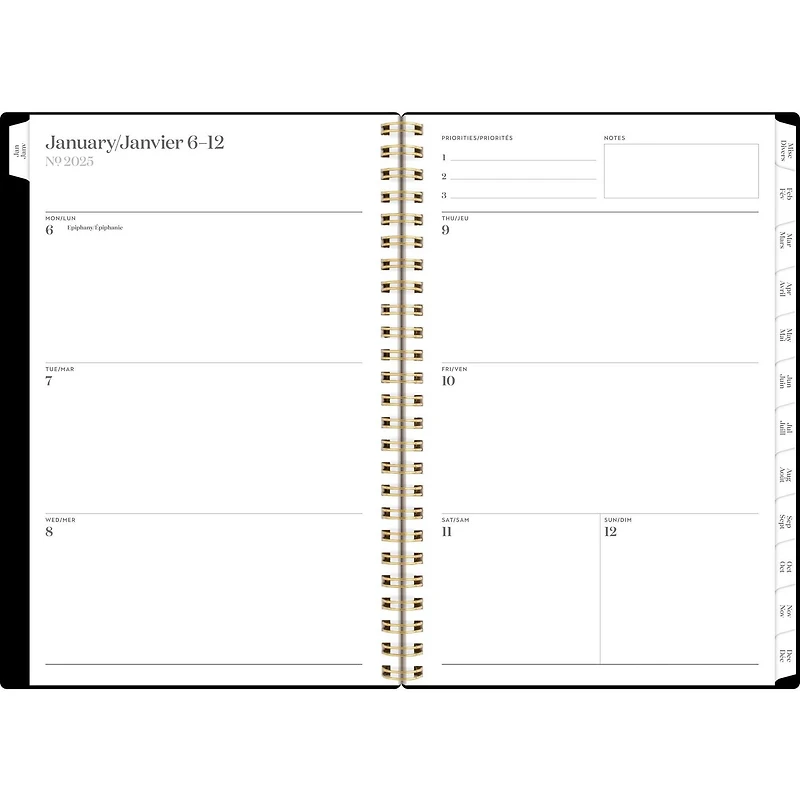 Cambridge Workstyle Balance Petit Agenda hebdomadaire/mensuel Planificateur