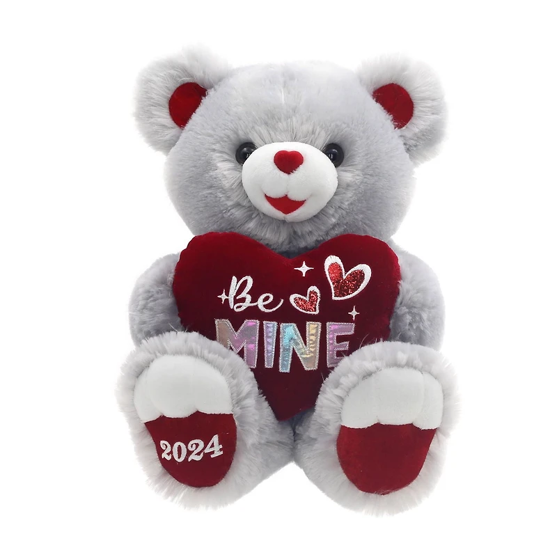Way To Celebrate Valentine Sweetheart Teddy, Grey