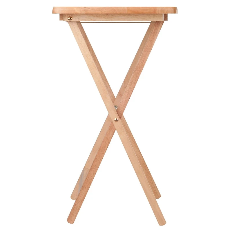 Winsome Alex 2-pc Snack Table Set, Natural Finish