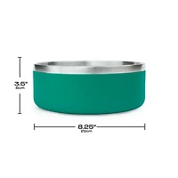One Paw, Large Double Stainless Steel Dog Bowl, 2.1L (71 oz)