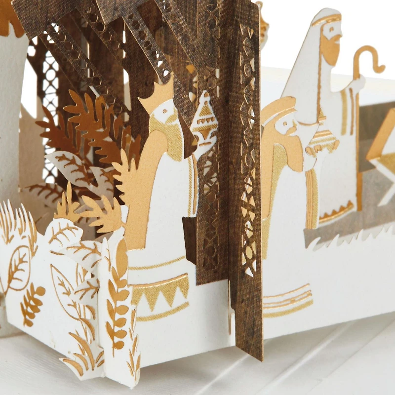 Carte en relief Paper Wonder de Noël – Signature de Hallmark (Nativité)