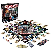 Monopoly Prizm : 2e édition NBA, jeu de plateau Monopoly avec cartes de collection Panini 2023-24 de la NBA