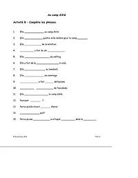 Poster Pals FSL classroom/Reproducible "Le passé composé" Masters French Storytelling Kit