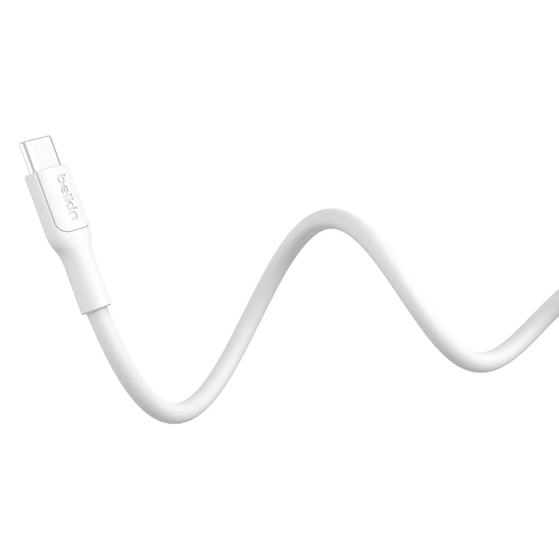 Cable BoostCharge Eco USBC vers Lightning 1 m/3,3 pi Cable souple et flexible pour charge rapide, cable chargeur Lightning pour iPhone 14 et series anterieures iPad 9e gen et AirPods BC Câble Belkin BoostCharge Eco USB-C vers Lightning (1 m/3,3 pi) - Câble souple et flexible pour charge rapide, câble chargeur Lightning pour iPhone 14 et séries antérieures, iPad 9e génération et AirPods - Blanc