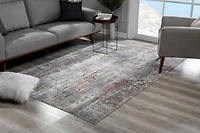 Rug Branch Capri Collection Tapis de couloir abstrait moderne Multicolore