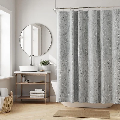 Hometrends Decorative Fabric Shower Curtain with Botanical Designs, Assorted Styles and Colors