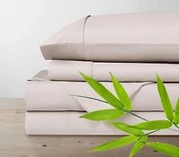 Ensemble de draps en mélange de polyester et bambou
