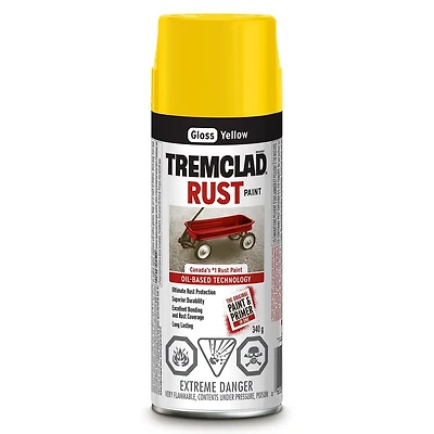 Tremclad Rust Yellow Paint, 340 g
