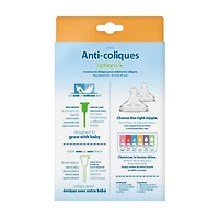 Dr. Brown's Biberons à Débit Naturel Anti-Coliques + Biberons à Col Grand, Édition Spéciale Dino Decos, Lot de 2 Biberons de 270 ml, Tétine Niveau 1
