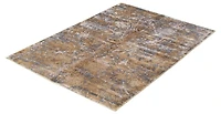 ECARPETGALLERY 5'0" x 7'6" Contemporary Galleria Hand Loomed Area Rug for Living Room, Dining Room and Bedroom in Brown