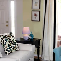 Simple Designs  Mini Ceramic Globe Table Lamp