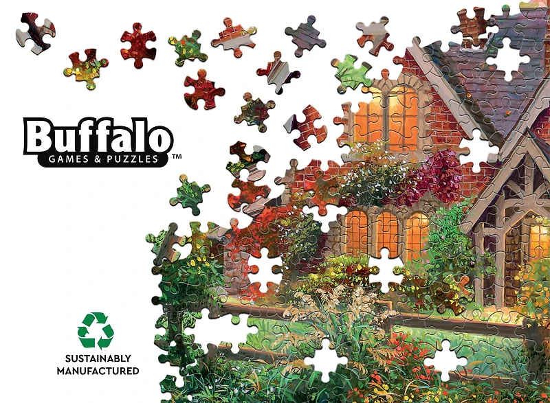 Puzzle entrelacé de 1000 pièces pour adultes (14 ans et plus) Buffalo Games Abraham Hunter Chaleur de la Maison