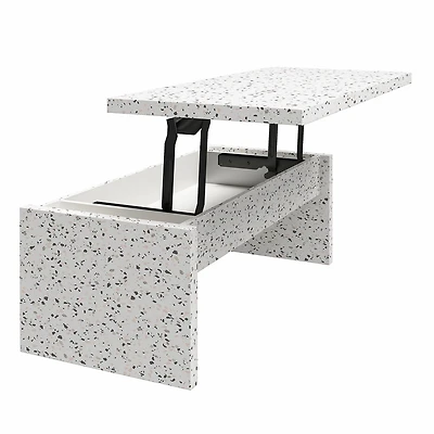 Table basse à plateau relevable Winston de Mr. Kate, terrazzo