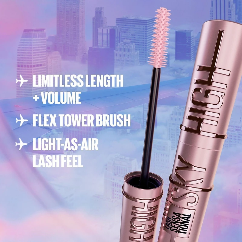 Mascara Lash Sensational Sky High de Maybelline New York Doublez le volume et la longueur