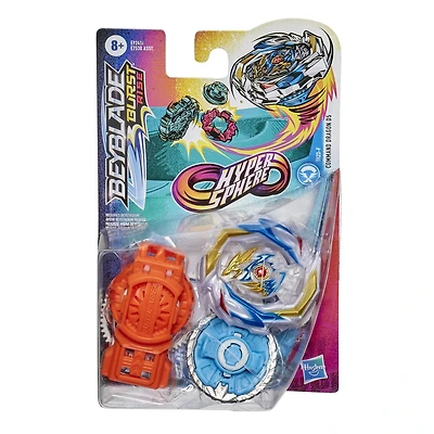 Beyblade Burst Rise, Ensemble de départ Hypersphere Command Dragon D5, toupie et lanceur type attaque, dès 8 ans