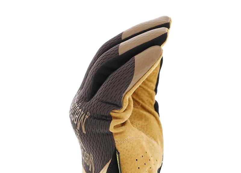 Mechanix Wear FastFit® Leather Work Gloves (Medium, Brown/Black), Size Medium