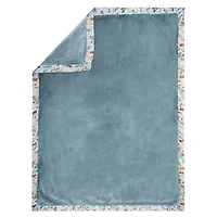 Modern Moments by Gerber Baby 1 Pack Plush Blanket with Satin Trim, Sized 30" x 40"