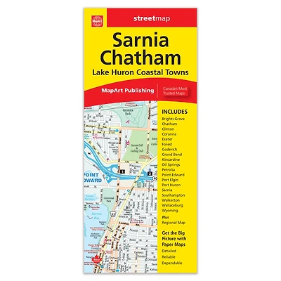 Sarnia Chatham Folded Map