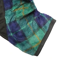 Way to Celebrate Vêtements pour chiens : Pyjama en molleton pour chiens, carreaux bleu et vert avec une sérigraphie flocon de neige, taille XS-XL