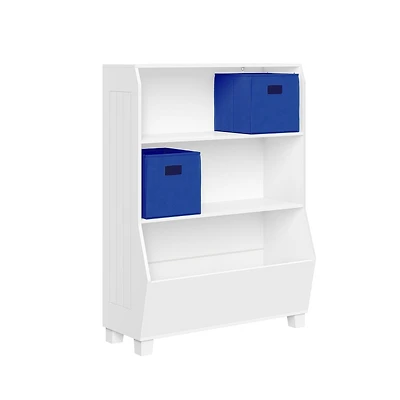 Bibliothèque pour enfants de 23 po avec unité de rangement pour jouets - 2 bacs