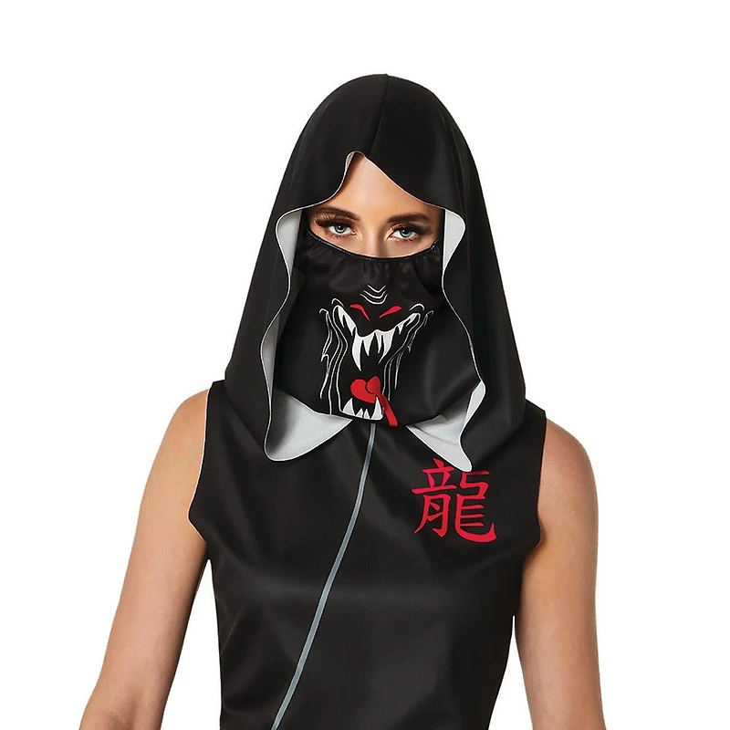 Rubies Dragon Ninja Costume for Adults, Womens Medium (Size 8-10)
