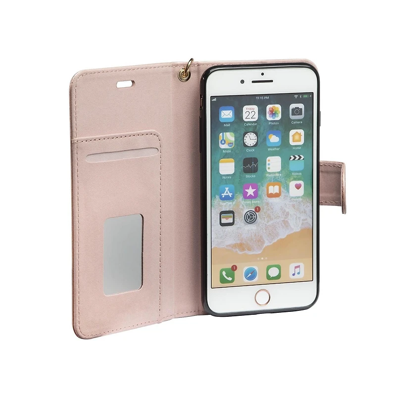 blackweb Etui Portefeuille avec Bracelet pour iPhone 7/8 Plus