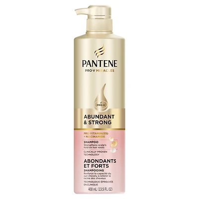 Pantene Abundant & Strong Shampoo with Pro-Vitamin B5 Complex and Niacinamide