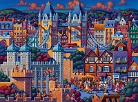 Buffalo Games London Tower 1000-Piece Interlocking Jigsaw Puzzle for Adults Ages 14-99 Years