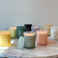 Bougie spa parfumée à la cire de noix de coco 15 oz Allswell, Brillance (Vanille + Poire + Noix de coco) Mélange de cire de noix de coco