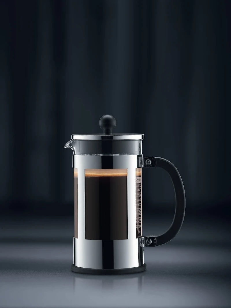 Bodum Kenya Cafetière à piston, acier inox 8 tasses, 1.0L, 34 oz