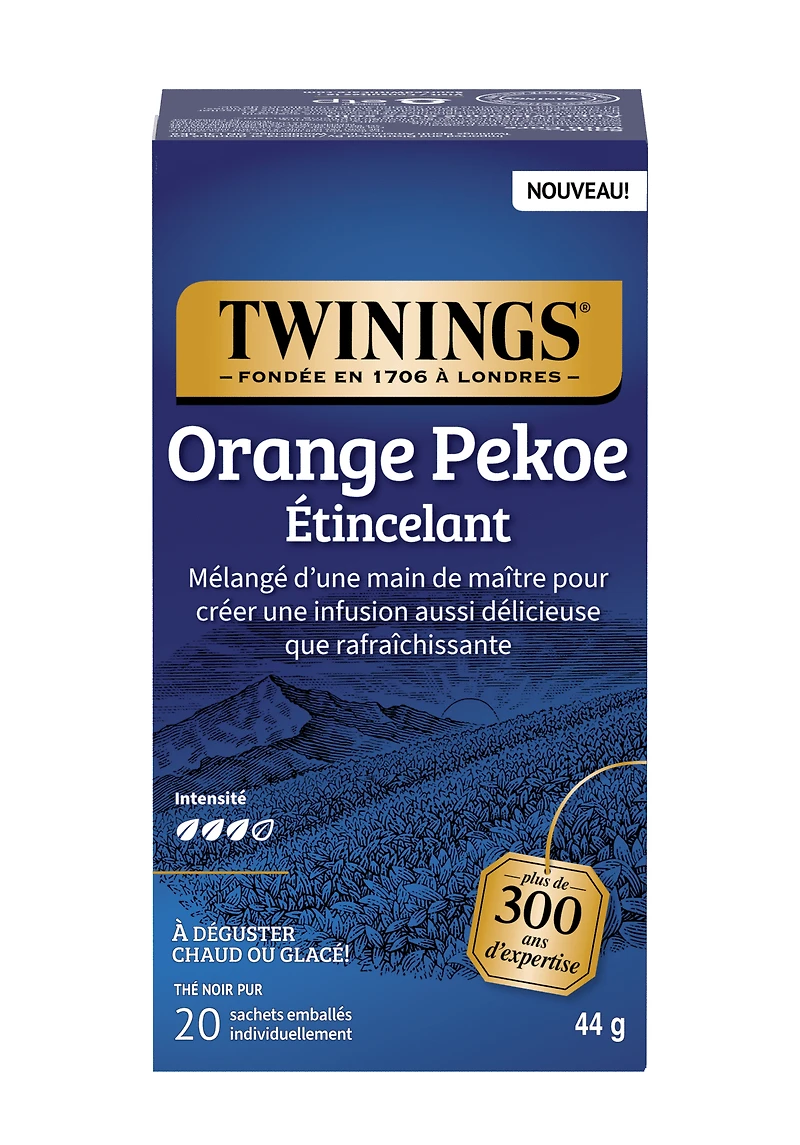 Twinings Thé Orange Pekoe Étincelant 20s 20 sachets de thé