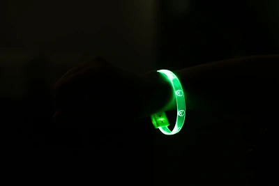 Halloween PL Green Light-up Bracelet,Unisex Child Teen Age Use, Way to Celebrate
