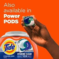 Tide Power PODs Hygienic Clean Heavy Duty, Liquid Laundry Detergent Pacs, HE Compatible, For Visible and Invisible Dirt, Original Scent, 48CT