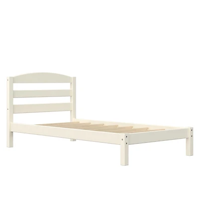 DHP Lit simple pour enfants Braylon, cadre de lit plateforme en bois