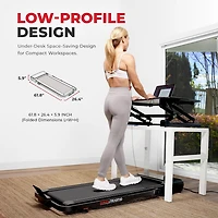 Sunny Health & Fitness Treadpad Pacer Dual Mode Walking/Running Treadmill with 6-Level Auto Incline, Remote Control & Exclusive SunnyFit App Enhanced Bluetooth Connectivity