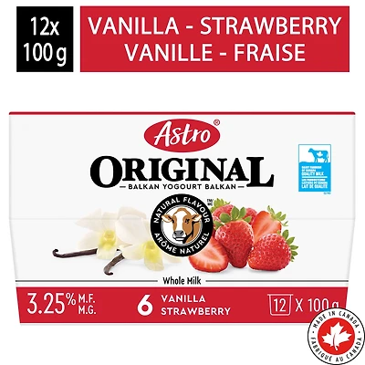 Astro Original Yogurt Vanilla Strawberry Delight, 16x100g