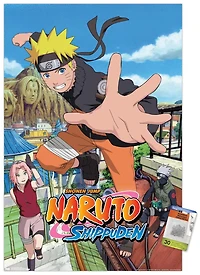Naruto Shippuden - Jump Wall Poster, 22.375" x 34"