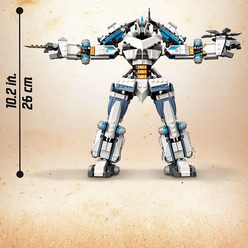 LEGO NINJAGO Legacy Le robot de combat Titan de Zane 71738 Ensemble de construction (840 pièces)
