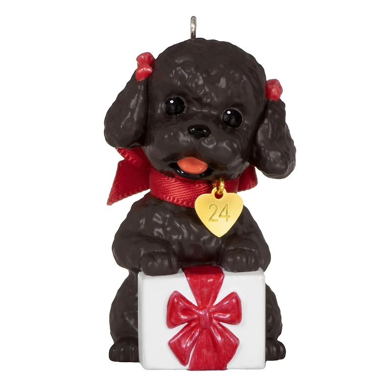 Hallmark Keepsake Christmas Ornament (Puppy Love Poodle 2024)