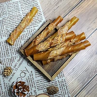 VibrantLife Bâtonnets torsadés en cuir brut enrobés de poulet friandises à mâcher pour chiens 300 grammes