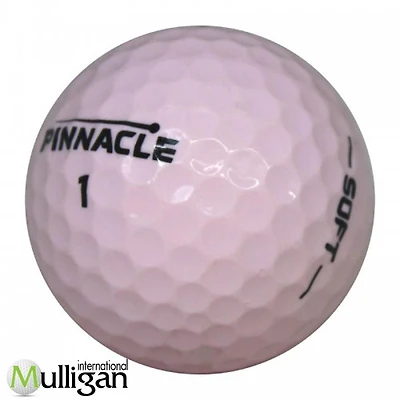 Mulligan - 36 Pinnacle Soft 4A Recycled Used Golf Balls, Pink