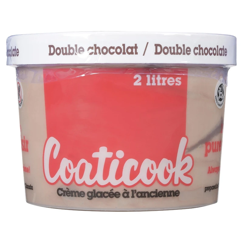 Crème glacée Coaticook au double chocolat 2 l