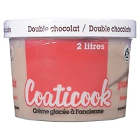 Crème glacée Coaticook au double chocolat 2 l