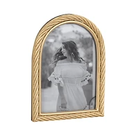 Domingo 5x7 Arch Gold Rope Tabletop Picture Frame