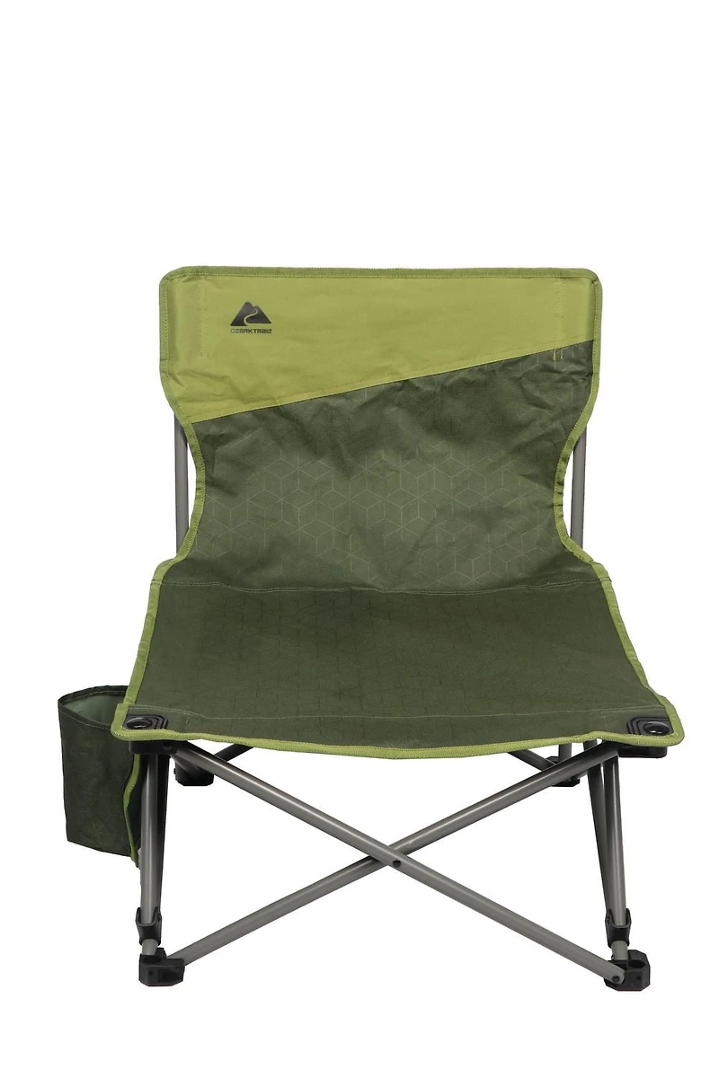 Ozark Trail Low Profile Event Chair, Adult, Green, Low Event Chair