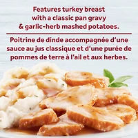 Repas Congelé Poitrine De Dinde Rôtie Lentement En Sauce Avec Purée De Pommes De Terre, 1 Boîte, Pour Un Repas Contrôlé En Portions Facile, Sans Couleurs Ou Saveurs Ou Artificiels SOS POIT DINDE ROTIE 255GM12