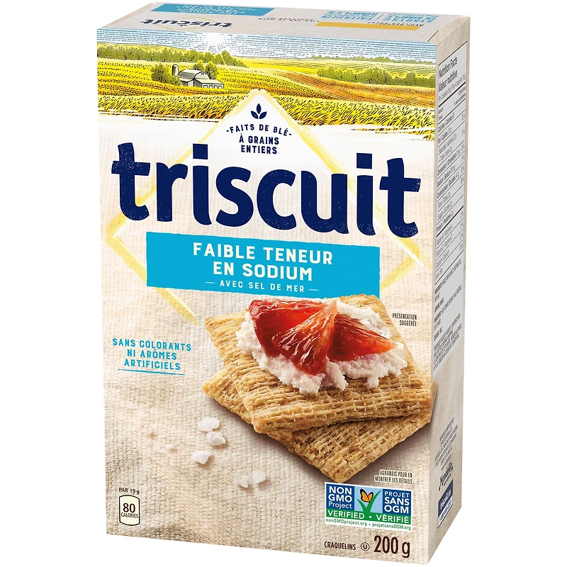 TRISCUIT Faible Teneur en Sodium Craquelins 200 g