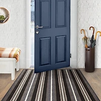 Tapis Discovery gris à endos de vinyle de 4 x 4 pi