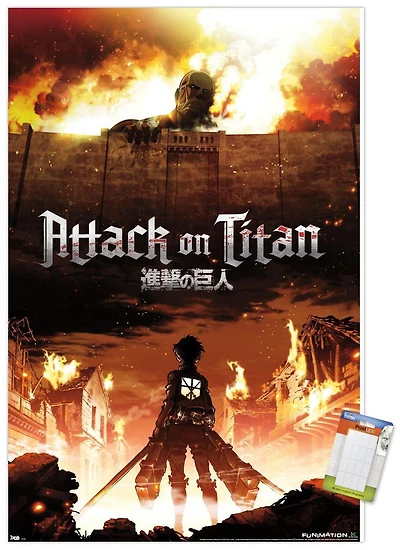 Attack on Titan - Fire Wall Poster