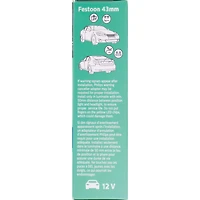 Philips 6411 Ultinon LED, blanc,Ampoule d’intérieur de voiture, paquet de 1